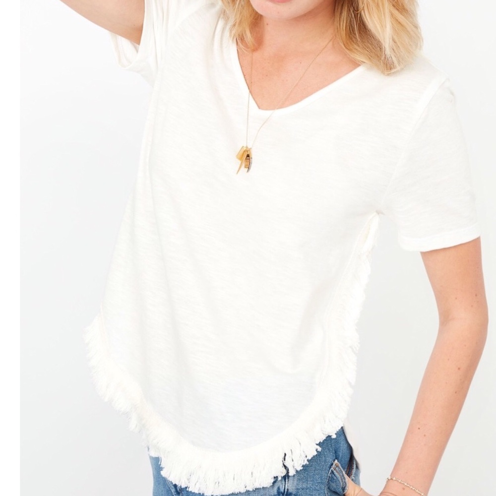 {Stella & Dot} Sloan Fringe Tee